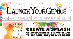 Desktop Screenshot of launchyourgenius.com